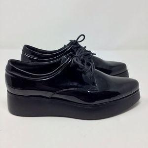 Anthro Sixtyseven Black Platform Loafers